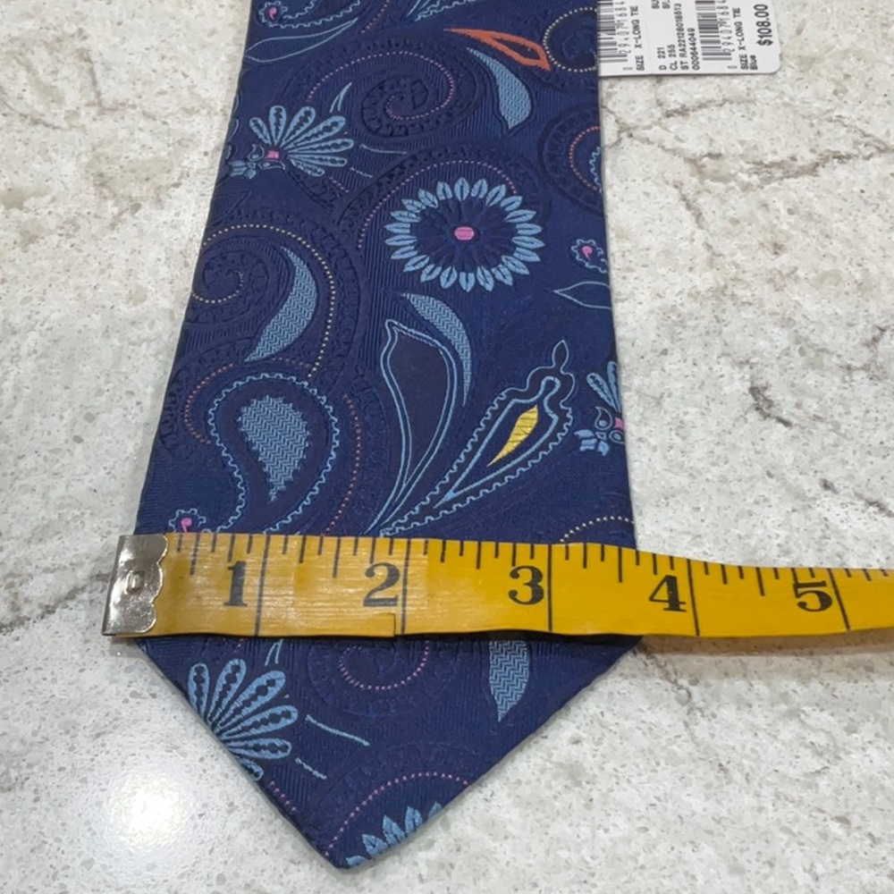 ROCHESTER Clotihng Blue tie with print - Picture 4 of 7